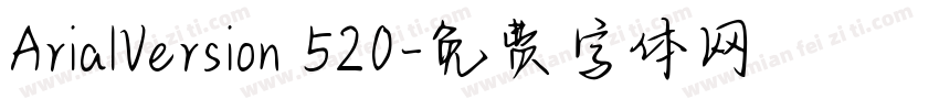 ArialVersion 520字体转换